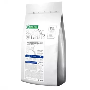 Dry dog food Nature’s Protection Hypoallergenic Adult All Breeds — Salmon, 10 kg, grain‑free, 24% protein, 14% fat