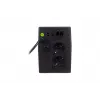DIGITUS Line-Interactive UPS, 800VA/480W 12V/9Ah X1 Battery,2x CEE 7/7 Outlet,RJ-11,LCD (DN-170064-LCD)
