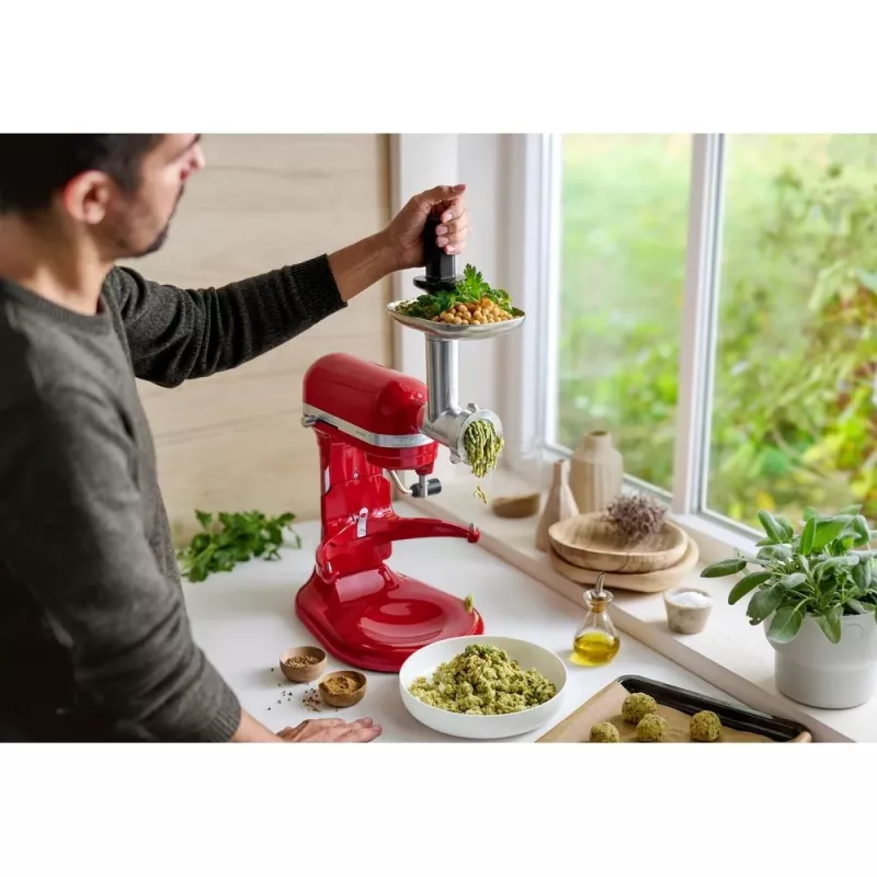 KitchenAid 5KSM60SPXEER Stand mixer 375 W Grey, Red, Stainless steel