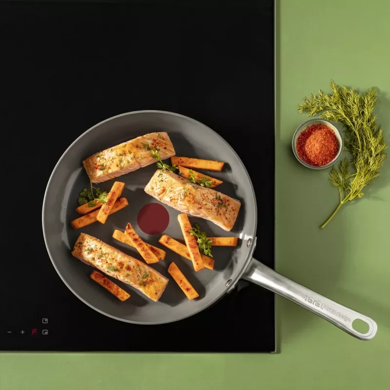 Frypan Tefal Renewal C4260443 24 cm — aluminium, ceramic non-stick, induction compatible, Thermo-Spot