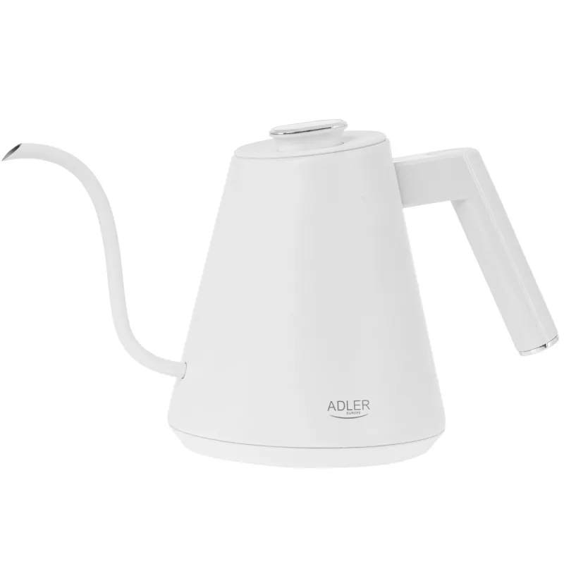 Metal kettle Adler AD 1349w 1.0 L long spout, stovetop kettle