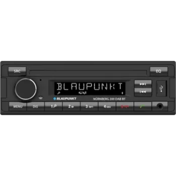 Car radio BLAUPUNKT Nürnberg 200 DAB+ Bluetooth — single DIN, low mounting depth