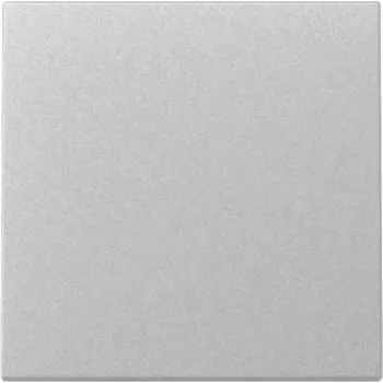 Wall plate / switch cover GIRA 329626 — aluminium finish, single-gang faceplate