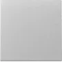 Wall plate / switch cover GIRA 329626 — aluminium finish, single-gang faceplate