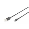 Assmann USB 2.0 connection cable. type A - micro B M/M. 3.0m. USB 2.0 conform. UL. bl (AK-300110-030-S)