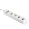 Smart power strip Gembird TSL-PS-S4U-01-W 4 AC outlets 3880 W White