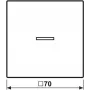 Jung HOME push button BTLS17101PSWM Single-gang with arrow symbols 1 (BTLS17101PSWM)
