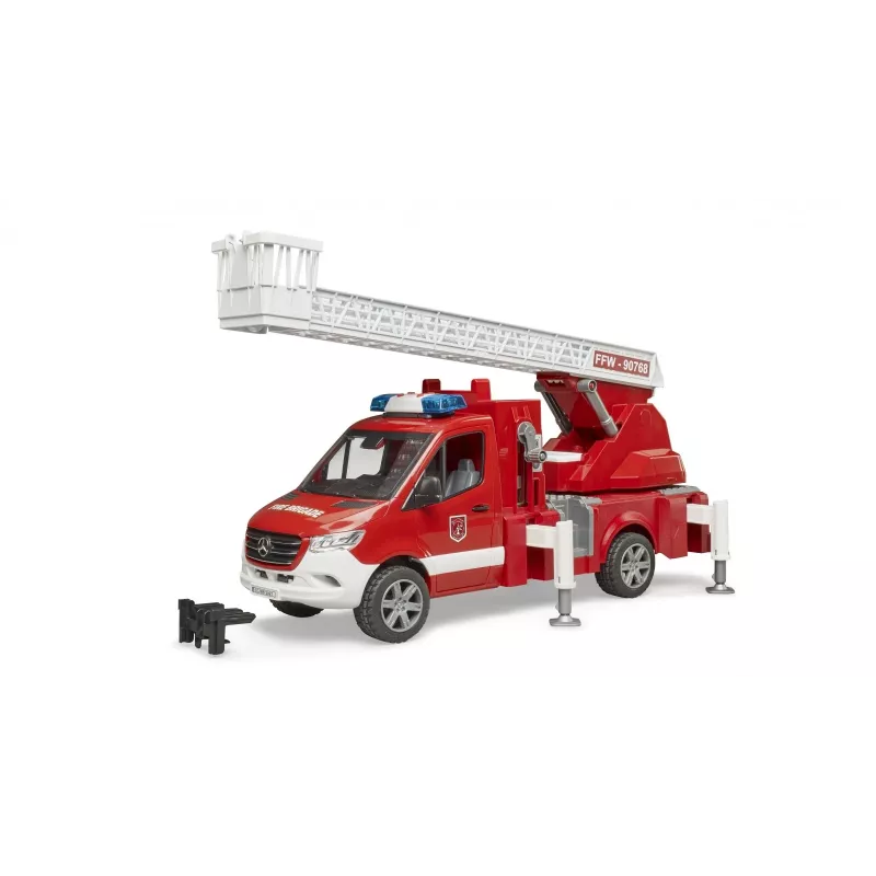 Fire truck BRUDER 02673 Red White ABS synthetics 4 years