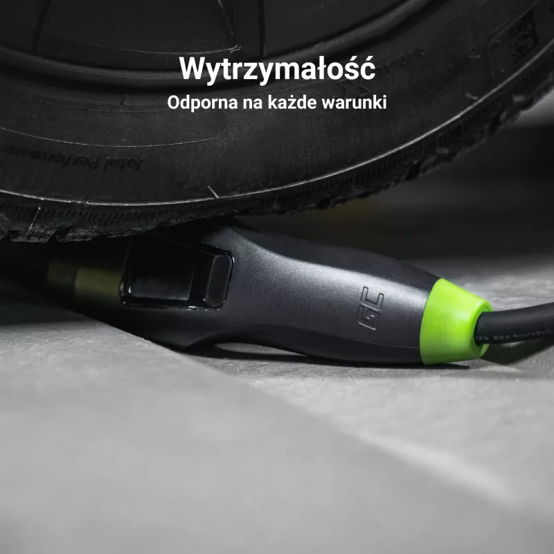 Green Cell Habu EVGC01 Mobile EV charger for electric vehicles 11 kW 7 m Type 2 CEE Wallbox Black