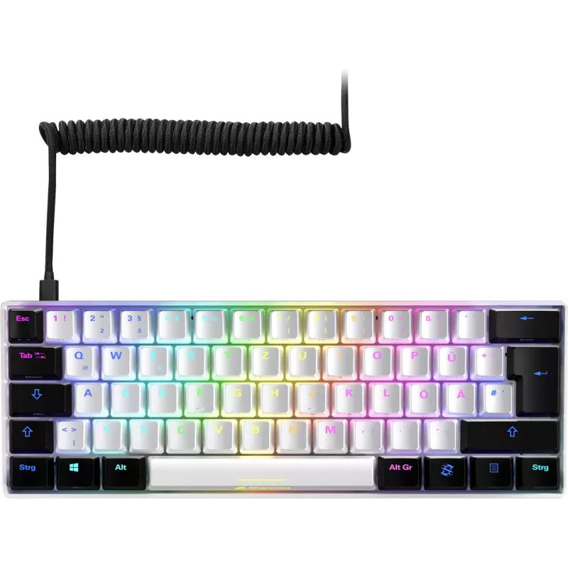 Sharkoon SGK50 S4 Keyboard Gaming USB QWERTZ German White RGB LED
