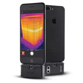 Thermal camera FLIR ONE Pro Android USB-C — FLIR, model FP3AC, 8.7 Hz, NETD 150 mK, 8–14 µm, fixed focus, USB-C