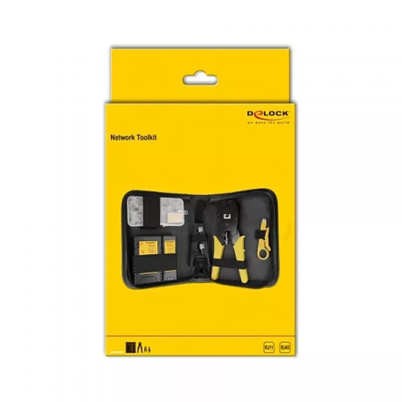 Network Toolkit for RJ45 and RJ11 DeLOCK 86696