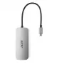 7‑in‑1 USB‑C Dongle Acer — USB 3.2 Gen 1 Type‑C, 3x USB‑A, HDMI, SD/MicroSD, 100W PD, Silver