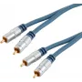 Audio cable ShiverPeaks 40102-1MHQ — 2x RCA to 2x RCA, length 1.0 m