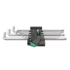 Wera 950/9 Hex-Plus 4 L-key set, metric, chrome-plated