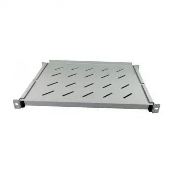 ALLNET 19 inch Fixed Rack Shelf 650×450 mm Grey 60 kg