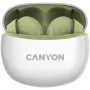 CANYON In-Ear Headphones TWS-5, Green Bluetooth 5.3, touch control, charging input: USB-C