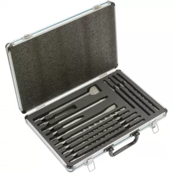 SDS+ Drill Bit- and Chisel-Set, Chisel- & drill bit set (17-piece)