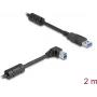 DeLOCK USB Cable Type-A male to Type-B male 90° right angled 2 m