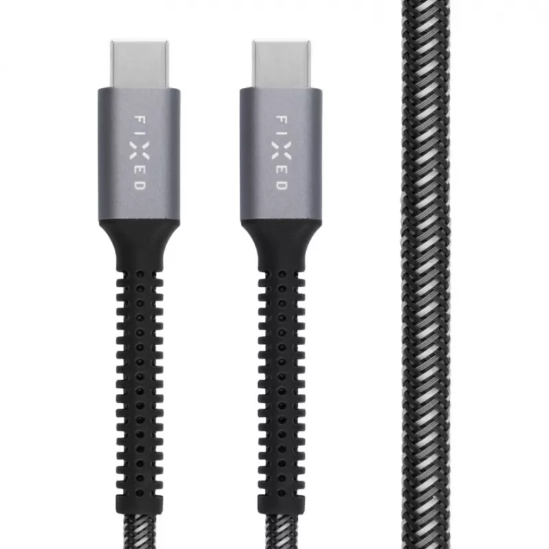 Car power adapter FIXED FIXDA-CC12-GR — 12V DC input, USB-C and USB outputs