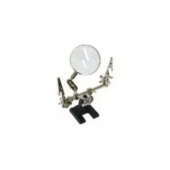 Third Hand Tool with Magnifying Glass