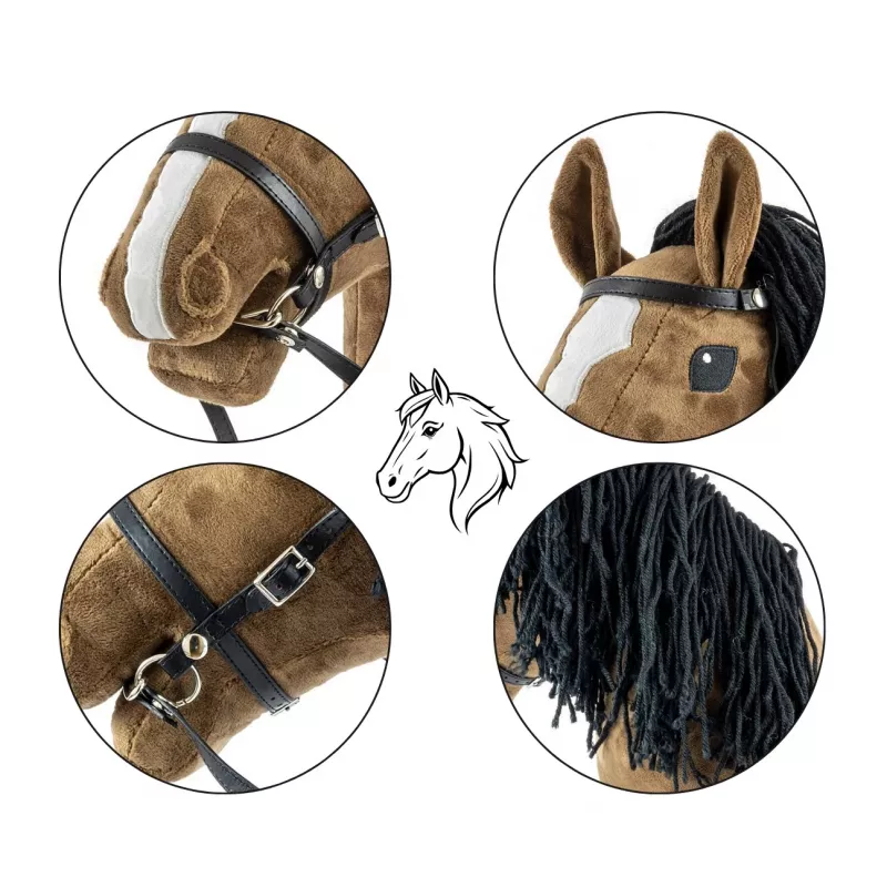 Horse on a stick Hobby Horse Dark Brown