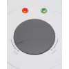 Waffle iron Adler AD 3038 — single circular waffle, 1500 W, adjustable thermostat, non-stick plates, grey/white