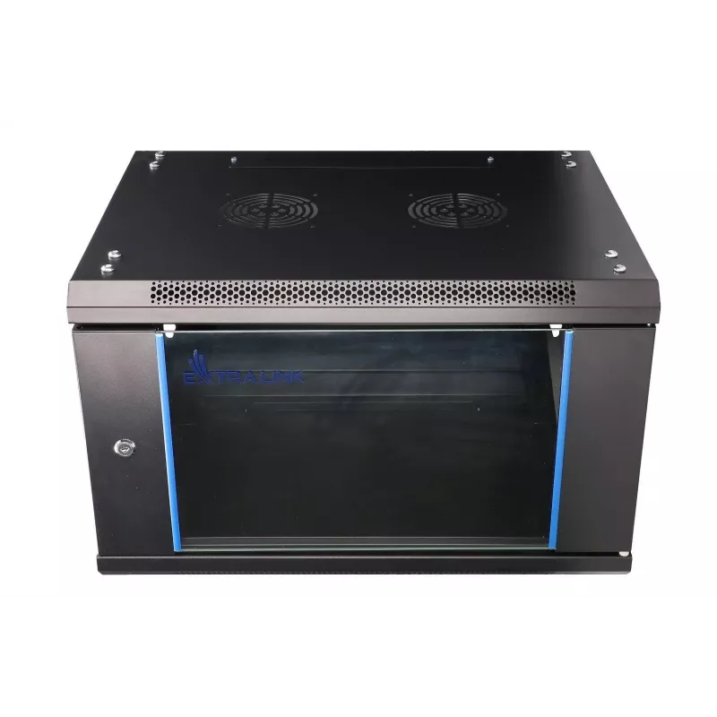 Wall mounted rack Extralink 6U 600x450 Black