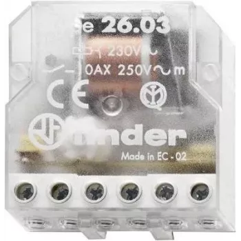 Finder Schrittschalter 1 Normally Open Contact + 1 Normally Closed Contact 230 VAC 10 A 250 VAC (26.03.8.230.0000)