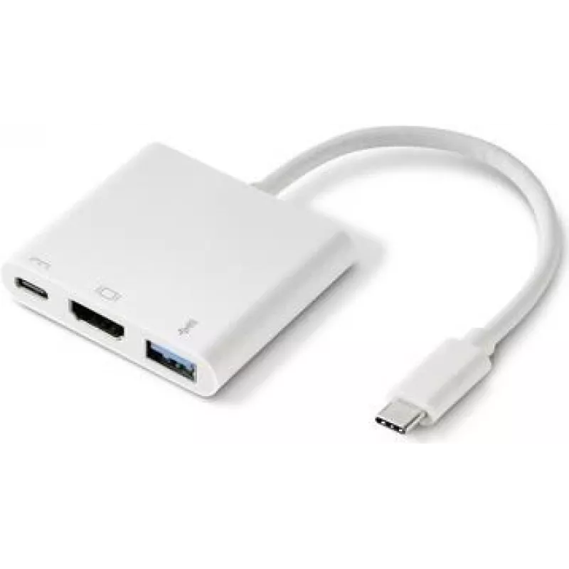 Renkforce RF-4366444 Interface Hub USB 3.2 Gen 1 (3.1 Gen 1) Type-C White (RF-4366444)