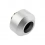Hardtube fitting OPTIMUS 12 mm, silver — single compression connector for rigid cooling tubes