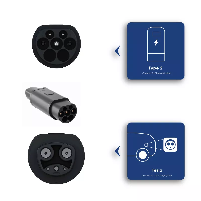 Akyga AK-SC-E23 EV Charging Adapter Tesla / Type 2 1-Phase 32A