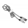 Cable USB 2.0 Type-C male - C male 1,0m black-silver