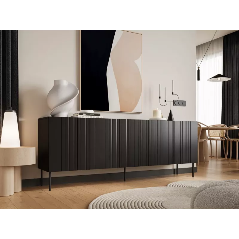 Cama Chest of drawers ISLA 200x40x75 matte black