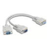 DeLOCK 67160 Serial Cable Beige 0.3 m DB-9