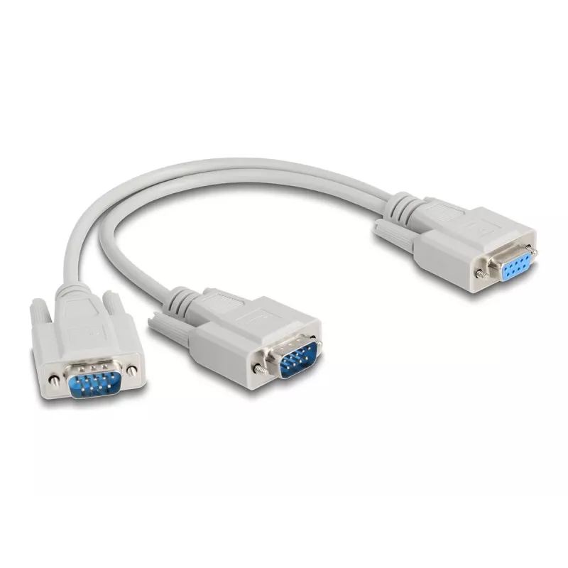 DeLOCK 67160 Serial Cable Beige 0.3 m DB-9