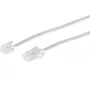 Telephone cable ShiverPeaks BS70256-W 6 m RJ-11 RJ-45 White