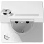 JUNG LS 1520 NAKLSL WW - Type F - 1 Module(e) - 2P - White - Thermoplast - IP44