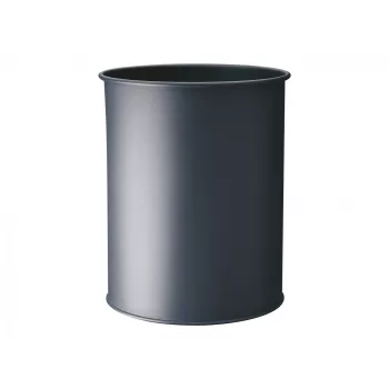Trash Can Durable 330158 15 L Round Metal Anthracite