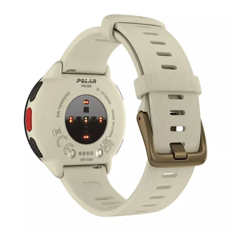 POLAR Smartwatch Polar Pacer, S/L size, Black bezel with purple silicone strap