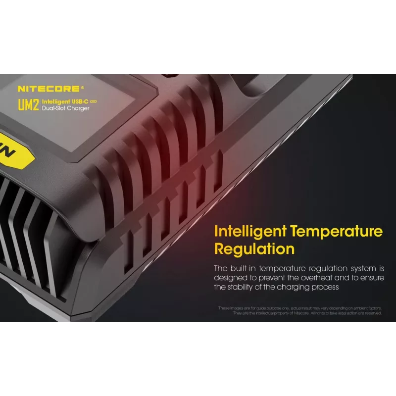 Nitecore UM2 battery charger Household battery DC Lithium-Ion Nickel-Cadmium