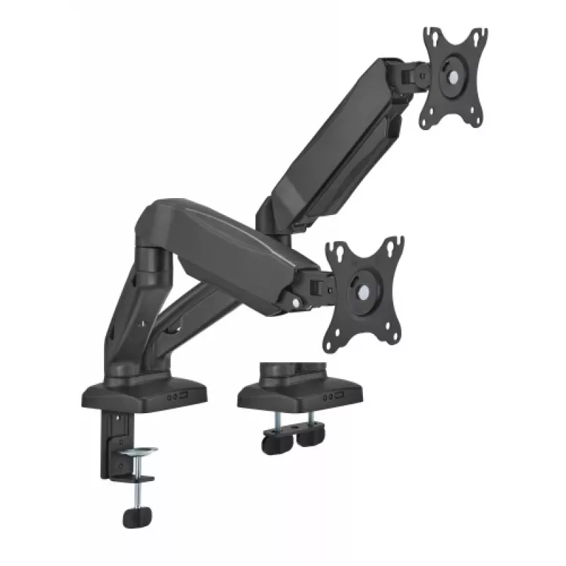 Monitor Arm up up Economical Interactive Counterbalance Dual Monitor Arm Matte Black VESA 75x75/100x100