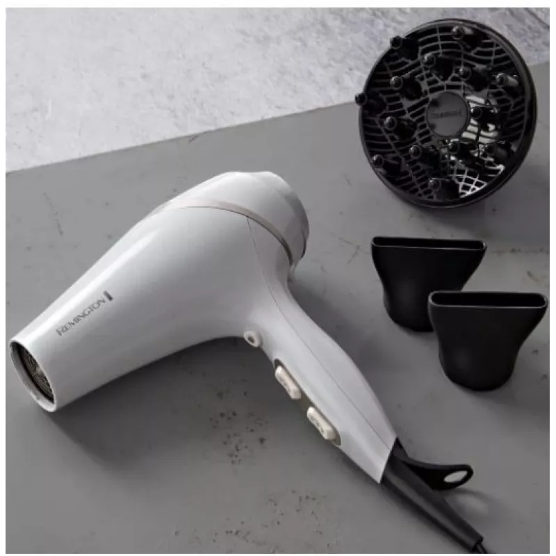 Hair dryer Remington AC8901 HYDRAlux 2300 W 3 temperature settings Ionic function Diffuser nozzle White