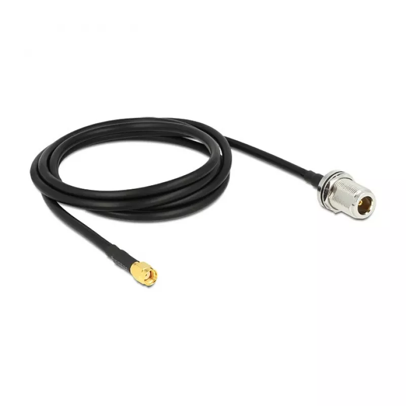 Coaxial Cable DeLOCK 88845 1.5m Black