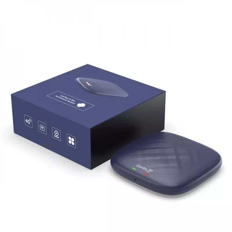 CARLINKIT Adapter Wireless AI Box with Android 13 - 8GB+128GB for original car radios with CarPlay blue