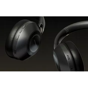 Headset Vention NBBB0 SoundMate S11 — wireless Bluetooth 5.3 ear-hook headphones, charging case 400 mAh, up to 20 h, black