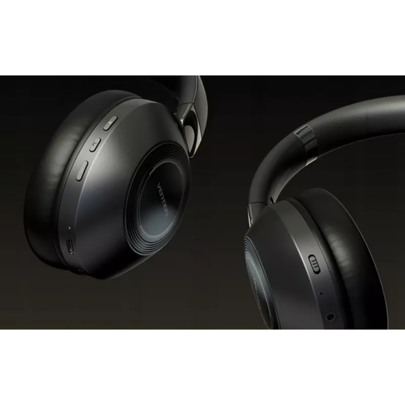 Headset Vention NBBB0 SoundMate S11 — wireless Bluetooth 5.3 ear-hook headphones, charging case 400 mAh, up to 20 h, black