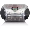 Portable radio CD player Lenco SCD-24TR — FM, 4W output, LCD, telescopic antenna, AC/DC, 6×C batteries