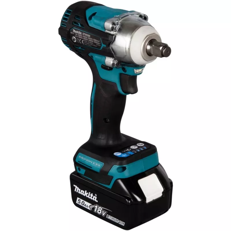 Impact Driver Makita DTW300RTJ 3200 RPM, 18V, 2 Batteries