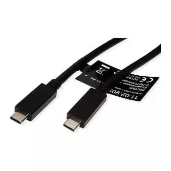 USB Cable ROLINE 11.02.9057 USB 3.2 Gen 2 1m USB C Black